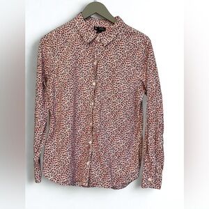 Gap Factory Floral Boyfriend Fit 100% Cotton Button Down Size S CottageCore